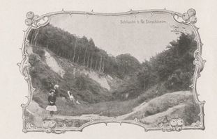 Groß Dirschkeim, Kreis Samland Groß Dirschkeim, Schlucht, Wallgraben am Kleinen Hausen 