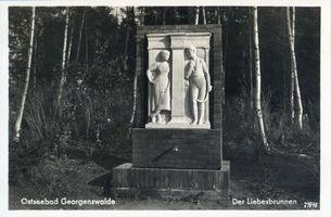 Georgenswalde, Kreis Samland Georgenswalde, Brunnen am Kurplatz II Samländische Steilküste