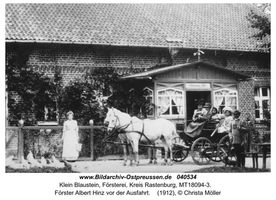 Klein Blaustein, Försterei, Kreis Rastenburg 