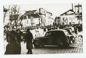 Tilsit, Stadt, Stadtkreis Tilsit Fletcherplatz Tilsit, Kundgebung auf dem Fletcherplatz II Тильзит, митинг на площади Флетчера, II