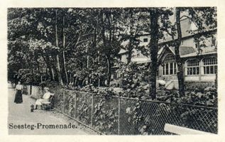 Neukuhren, Kreis Samland Neukuhren, Seesteg-Promenade 