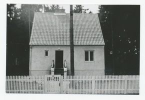 Metgethen, Ort und Bahnstation, Stadtkreis Königsberg Birkenweg 15 Metgethen, Birkenweg 15, Haus von Gustav Klauß Metgethen, Häuser früher und heute