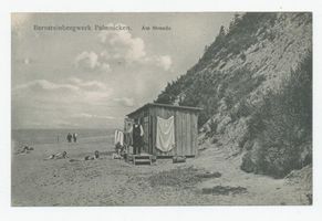Palmnicken, Kreis Samland Palmnicken, Bernsteinbergwerk, Am Strand Samländische Steilküste