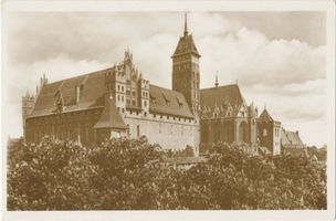 Marienburg, Westpr., Kreis Marienburg Marienburg, Hochschloss und Schlosskirche von  Südosten XX Marienburg, Schloß
