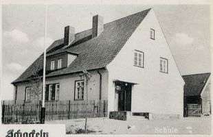 Schackeln, Kreis Goldap Schackeln, Schule Шакельн, школа
