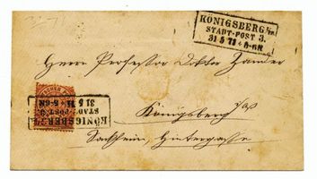 Königsberg (Pr.), Stadtkreis Königsberg Königsberg, Brief, Stadtpost Кёнигсберг, письмо, городская почта