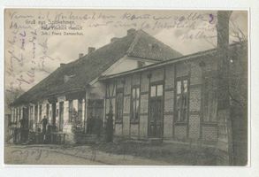Wehrkirchen, Ort, Kreis Goldap Szittkehmen,  Hotel Friedrich Heinrich, Inh. Franz Damaschun 
