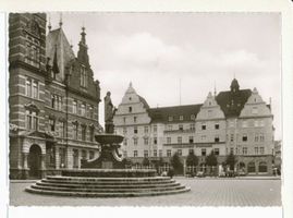 Elbing, Stadt, Stadtkreis Elbing Elbing, Hermann-Balk-Brunnen vor dem Rathaus 