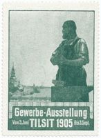Tilsit, Stadt, Stadtkreis Tilsit Tilsit, Park Jakobsruh, Gewerbeausstellung, Reklame-Marke Tilsit, Park Jakobsruh, Gewerbeausstellung 1905