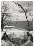  Samland, Blick von der Steilküste im Winter I Samländische Steilküste