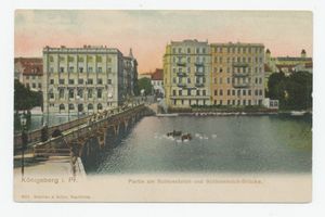 Königsberg (Pr.), Stadtkreis Königsberg Königsberg, Schloßteich mit Schloßteichbrücke Königsberg, Schloßteich
