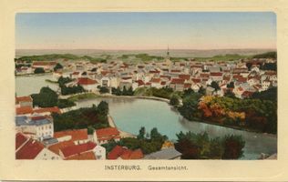 Insterburg, Stadt, Stadtkreis Insterburg Insterburg, Ortsansicht V Insterburg, Gesamtansichten, Luftaufnahmen