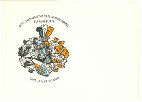 Königsberg (Pr.), Stadtkreis Königsberg Königsberg (Pr.), Karte der Wissenschaftlichen Verbindung Hohenstaufen Königsberg zu Marburg Königsberg, Studentenverbindungen, Korporationen