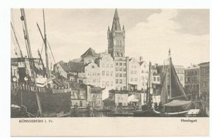 Königsberg (Pr.), Stadtkreis Königsberg Königsberg, Hundegatt mit Blick zum Schloß Кёнигсберг, Хундегатт с видом на Замок