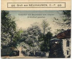 Neuhausen Kr. Samland, Kreis Samland Neuhausen Kr. Samland, Schloßtor 