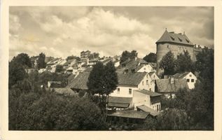 Heilsberg Kr. Heilsberg, Stadt, Kreis Heilsberg Heilsberg Kr. Heilsberg, Hohes Tor mit Töpfergrund 