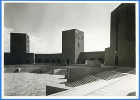 Hohenstein Kr. Osterode, Stadt, Kreis Osterode Hohenstein i. Ostpr., Reichsehrenmal Tannenberg Innenhof, Teilansicht Hohenstein, Tannenberg-Nationaldenkmal
