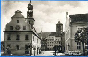 Braunsberg Kr. Braunsberg, Kreis Braunsberg Altstädtischer Markt Braunsberg, Altstädtischer Markt mit Rathaus 
