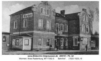 Wormen Kr. Rastenburg, Gut und Bahnstation, Kreis Rastenburg 