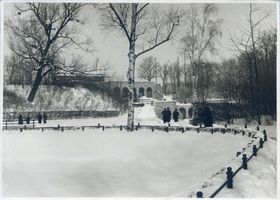 Königsberg (Pr.), Stadtkreis Königsberg Königsberg, Kaskaden am Schloßteich im Winter Кёнигсберг, каскады у Замкового пруда зимой