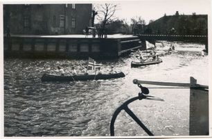 Memel, Stadt, Stadtkreis Memel Memel, Wassersportler, Paddler auf dem Festungsgraben III 