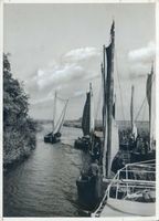  Memelland, Fischerflotte auf der Sziesze bei Heydekrug 