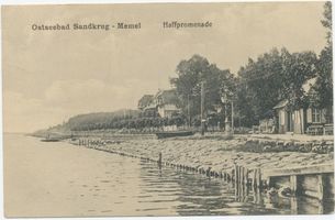 Sandkrug Stadtkr. Memel, Stadtkreis Memel Haffstraße Sandkrug Stadtkr. Memel, Haffpromenade I Зандкруг, город Мемель, променад у залива, I