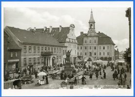 Tilsit, Stadt, Stadtkreis Tilsit Tilsit, Markt auf dem Schenkendorfplatz IX Tilsit, Schenkendorfplatz