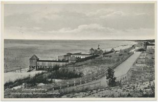 Kahlberg-Liep, Ort, Kreis Elbing Kahlberg-Liep, Promenade, Kaltbad und Strandhalle 