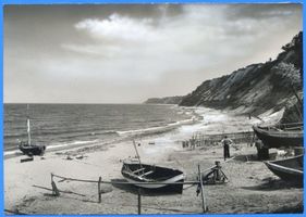 Klein Kuhren, Kreis Samland Klein Kuhren, Fischerboote am Strand Клайн-Курен, рыбацкие лодки на пляже