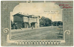 Metgethen, Ort und Bahnstation, Stadtkreis Königsberg  1 Metgethen, Bahnhof II 
