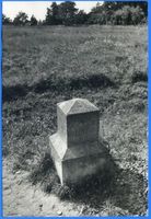 Nimmersatt, Kreis Memel Nimmersatt, Grenzstein an der litauischen Grenze Ниммерзатт, пограничный камень на литовской границе