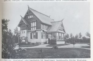 Königsberg (Pr.), Stadtkreis Königsberg Adalbertstraße 16 Königsberg, Amalienau, Adalbertstraße 16,  Villa Zielske  Königsberg, Stadtteil Amalienau