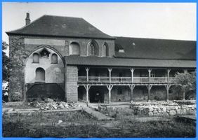 Lochstädt, Kreis Samland Lochstädt, Ordensburg, Hofseite 