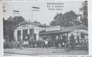 Juditten Stadtkr. Königsberg, Stadtkreis Königsberg Lawsker Allee Juditten Kr. Königsberg, Juditter Allee, Bahnhofsrestraurant Юдиттен, кр. Кёнигсберг, Юдиттенская аллея, вокзальный ресторан