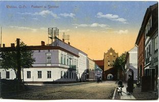 Wehlau, Kreis Wehlau Wehlau, Postamt u. Steintor 