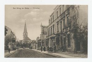 Schloßberg, Kreisstadt, Kreis Schloßberg Pillkallen, Kriegszerstörungen, Kirche Пиллкаллен, военные разрушения, церковь