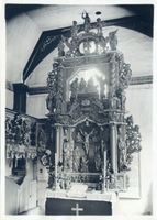 Abschwangen, Kreis Preußisch Eylau Abschwangen, Kirche, Altar 