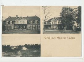 Faulen Kr. Osterode, Kreis Osterode Faulen Kr. Osterode, 2x Gutshaus, Gutsansicht 