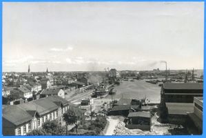 Memel, Stadt, Stadtkreis Memel Memel, Teilansicht der Stadt mit Winterhafen Memel, Hafenmotive