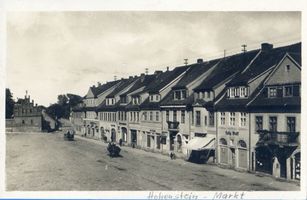 Hohenstein Kr. Osterode, Stadt, Kreis Osterode Hohenstein i. Ostpr., Markt Хоэнштайн в Восточной Пруссии, рынок