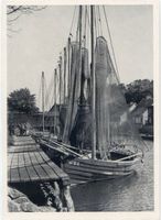 Fischhausen, Stadt, Kreis Samland Fischhausen, Fischerboote im Hafen 