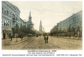 Tilsit, Stadt, Stadtkreis Tilsit Deutsche Straße