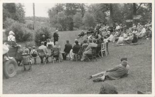 Heidmühle, Kreis Ortelsburg Sawitzmühle, Gottesdienst im Freien II 