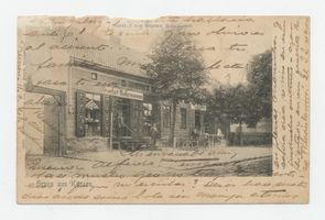 Kussen, Kreis Schloßberg Kussen bei Pilkallen, Gasthof Gustav Rohrmoser Куссен под Пиллкалленом, трактир Густава Рормозера