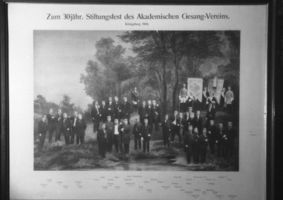 Königsberg (Pr.), Stadtkreis Königsberg Königsberg, Erinnerungsfoto zum 30jährigen Stiftungsfest dews Akademischen Gesangsvereins Кёнигсберг, памятное фото по случаю 30-летия Академического певческого общества