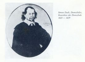 Königsberg (Pr.), Stadtkreis Königsberg Königsberg (Pr.), Simon Dach, Domschüler, Korrektor der Domschule Кёнигсберг (Пр.), Симон Дах, ученик соборной школы, корректор соборной школы