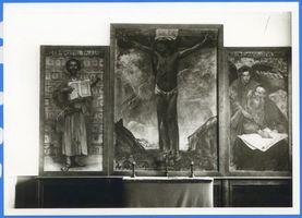 Tapiau, Kreis Wehlau Tapiau, Gemälde von Lovis Corinth in der Kirche II Тапиау, картина Ловиса Коринта в церкви, II