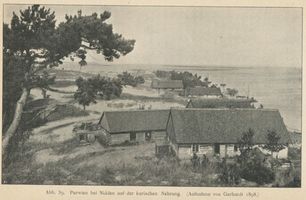 Purwin, Kreis Memel Purwin, Häuser an der Düne II 