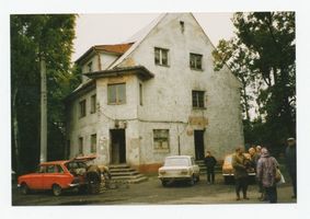 Metgethen, Ort und Bahnstation, Stadtkreis Königsberg Forstweg 46 Metgethen, Forstweg 46, Ecke Memeler Weg, Haus Leffler Метгетен, Форствег, 46, угол Мемелервега, дом Леффлер